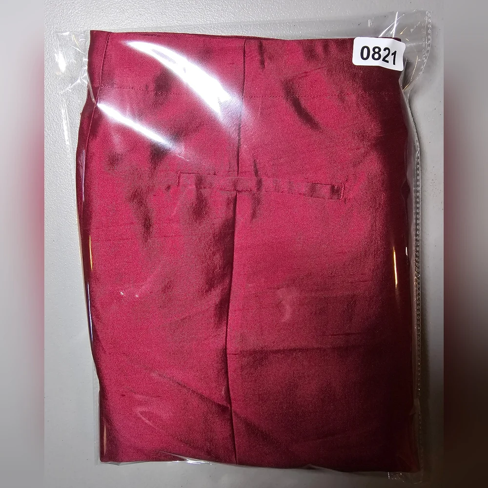 Talbots Women's Lightweight Red Dress Pants 12P Hidden‎ Zipper NWT. - Picture 14 of 15